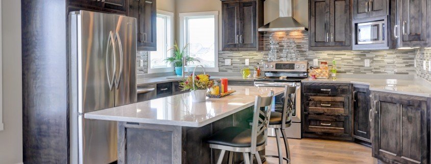 model home kitchen